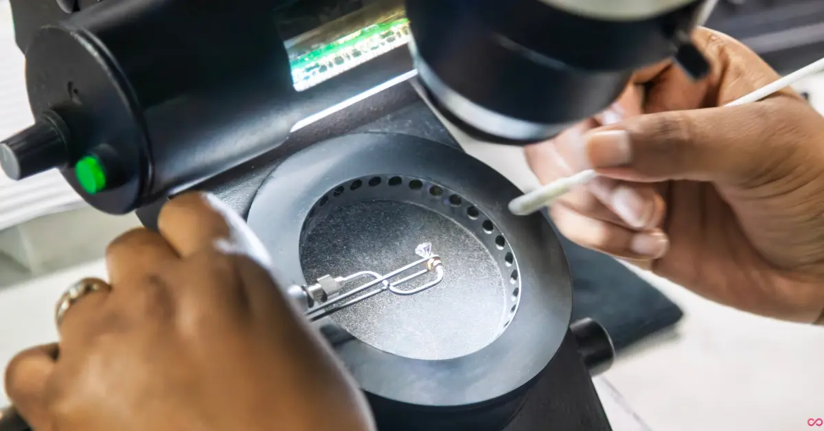 Bewerkingen aan een lab grown diamant