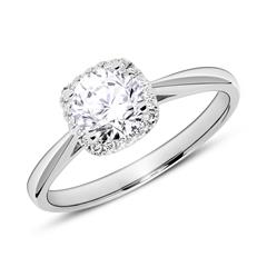 Verlovingsring 950 platina diamanten