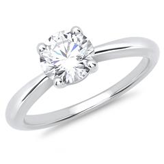 Verlovingsring zilver met stenen