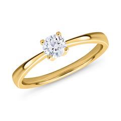 Verlovingsring Diamant 0,50 ct 14 karaat geelgoud
